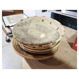 7 WOVEN BASKETS