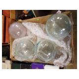 4 GLASS FLOAT BALLS