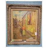 GILT FRAMED O/C 'PHOEBE' - SIGN. SCRATCHED 23x27