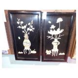 2 ORIENTAL STONE ART 10x18