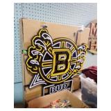 BUD LIGHT BRUINS ELECTRIC LIGHT 27x30