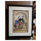 J GILLRAY 'DISAPPOINTED JUSTICE' ETCHING 16x20