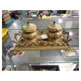BRASS INKWELL SET