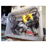 TUB OF HAND POWER TOOLS