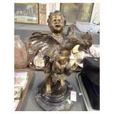 FUENZE 'ROOSTER GIRL' STATUE 16'