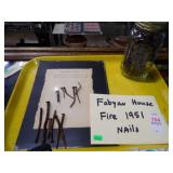 1951 FABYAN HOUSE FIRE NAILS