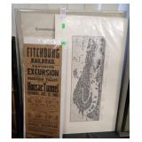 VENICE ETCHING + 2 EARLY MA POSTERS