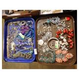 2 TRAYS NECKLACES