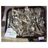 COLLECTION OF FLATWARE, SOME MARKED 800