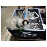 VINTAGE GLASS BOTTLES, SPRAYER