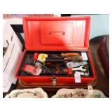 SMALL TOOLBOX W/ CONTENTS
