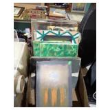 BOX OF SMALLER UNFRAMED O/Cs