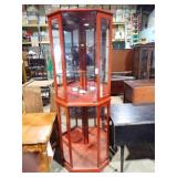 ILLUMINATED CORNER DISPLAY HUTCH 26x72