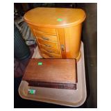2 JEWELRY BOXES W/ CONTENTS
