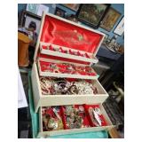 JEWELRY BOX W/ CONTENTS