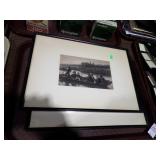 2 FRAMED ETCHINGS 17x12