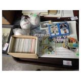 BASEBALL CARDS, BALLS, PHOTOS