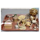 2 TRAYS FLATWARE, NAPKIN RINGS, DESK PCS, MORE