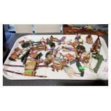 PLASTIC NATIVE AMERICAN FIGURINES