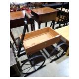 DECORATIVE WOODEN PULL WAGON