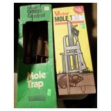 2 MOLE TRAPS
