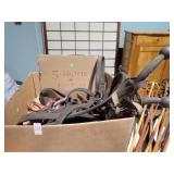 5 HORSE HALTERS & HARNESS