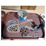 MARBLES, BOTTLE OPENERS, TRIVET, SCALE, MORE