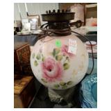 PAINTED GLASS DESK LAMP