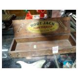 EARLY BOOT JACK PLUG TOBACCO BOX 13'