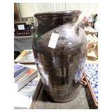 HANDLED POTTERY URN 17'