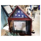 IRAQI FREEDOM FRAMED FLAG