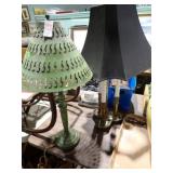 2 METAL TABLE LAMPS