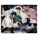 EARLY BLACK CLOTH DOLLS