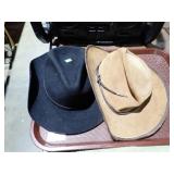 2 COWBOY HATS W/ STETSON