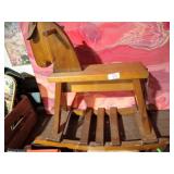 WOODEN ROCKING HORSE