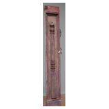 CARVED WOODEN BARBER POLE 15x92