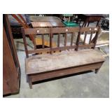 INLAID BENCH W/ STORAGE 54'