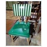 GREEN LEATHER CHAIR