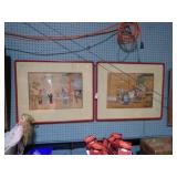 2 JAPANESE WOODBLOCK PRINTS 29x23
