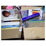 2 BOXES PAINTING, CRAFT BOOKS AMD SUPPLIES