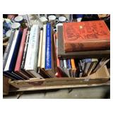 FLAT OF MISC BOOKS & AUCTION CATALOGS