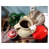 ART GLASS, VASES, BOWLS, MISC