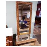LG GILT FRAMED MIRROR 26x66 + SEAT