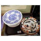 CHINA PLATES W/ SPODE, MASON'S, MORE