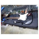 UNMARKED ELECTRIC GUITAR W/ CASE