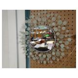 DECO GLASS SUNBURST MIRROR 16'