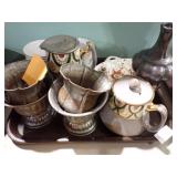 EGYPTIAN METAL URNS & MORE