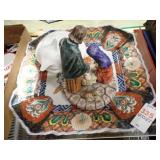 ORIENTAL PLATTER, ROYAL COPENHAGEN CAT, JESUS