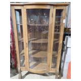 CURVED GLASS DISPLAY CASE 36x60