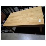 CUSTOM GOLDEN OAK COFFEE TABLE 36x16